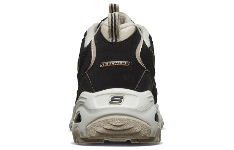 Женские кроссовки Skechers D'Lites 1.0 (черно-серые) — фото 4