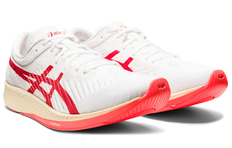 Мужские кроссовки ASICS Metaracer (бело-красные) — Белый / красный — фото 3
