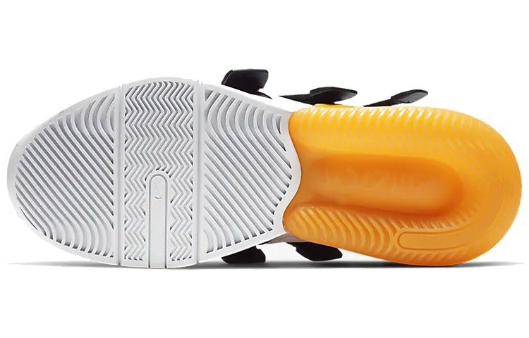 Мужские кроссовки Nike Air Edge 270 (бело-черно-желтые) — фото 5