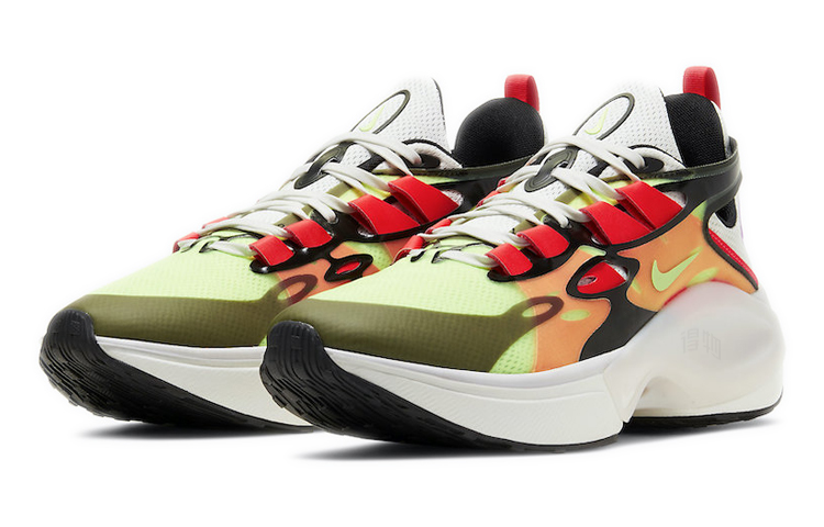 Мужские кроссовки Nike D/MS/X (оранжево-зеленые) — фото 3