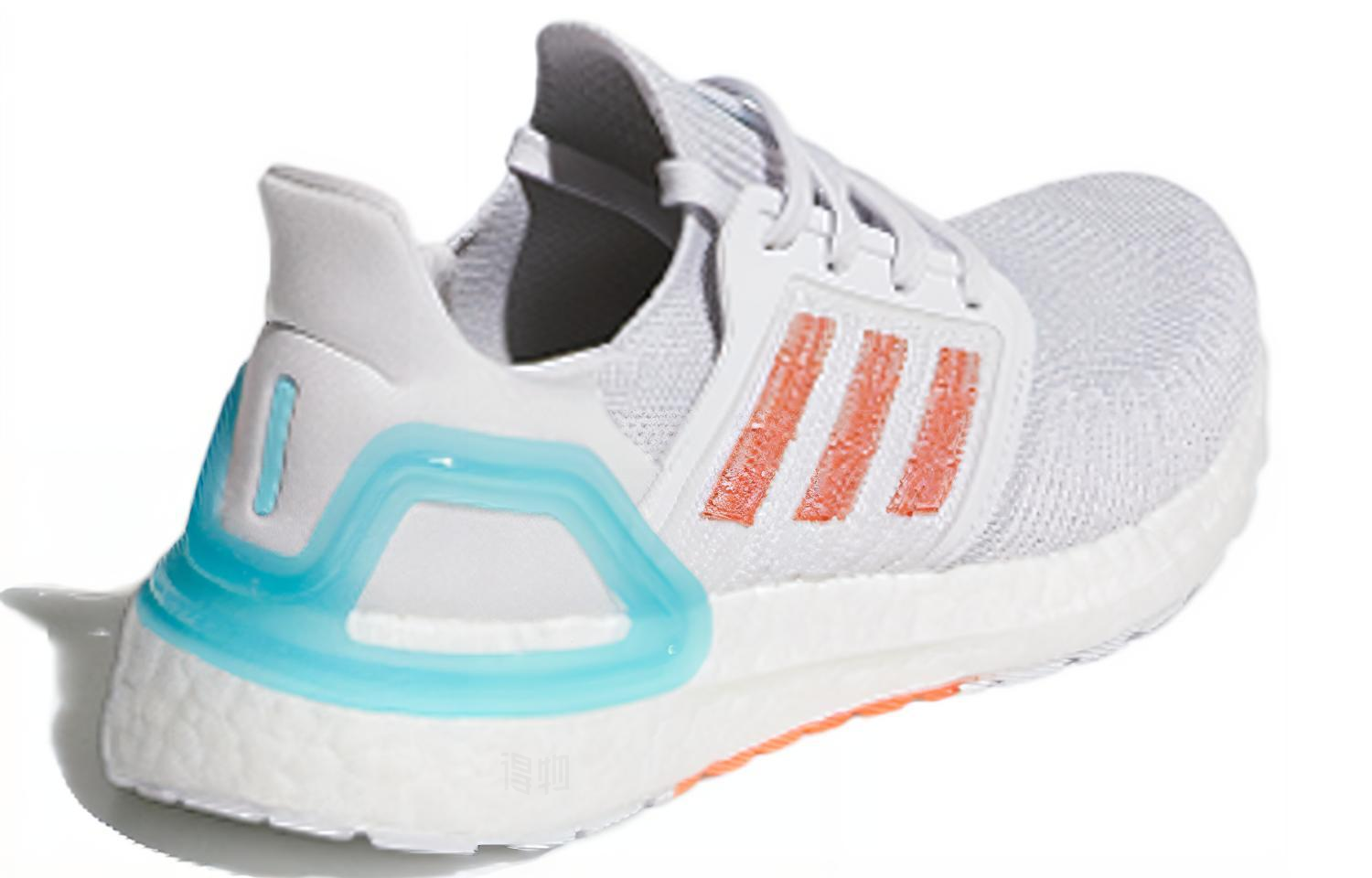 Женские кроссовки adidas ULT Primeblue (серо-сине-оранжевые) — фото 4