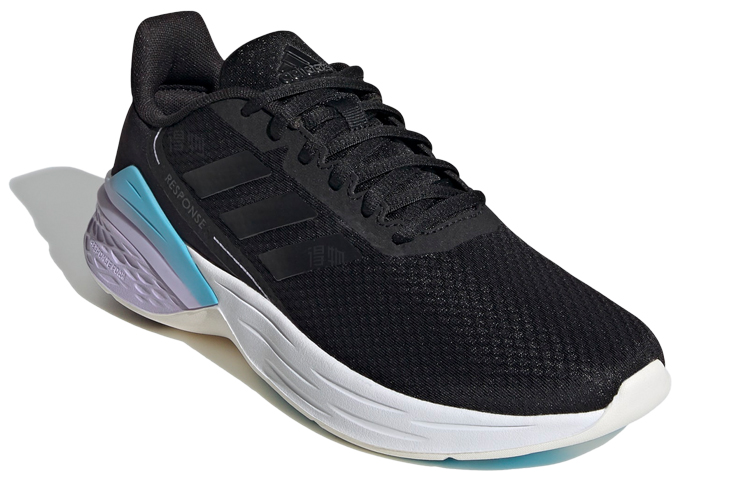 Женские кроссовки adidas Response SR (черно-сине-фиолетовые) — фото 3