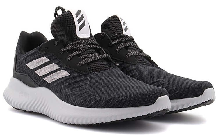 Мужские кроссовки adidas Alphabounce Rc (черно-серебристые) — фото 4