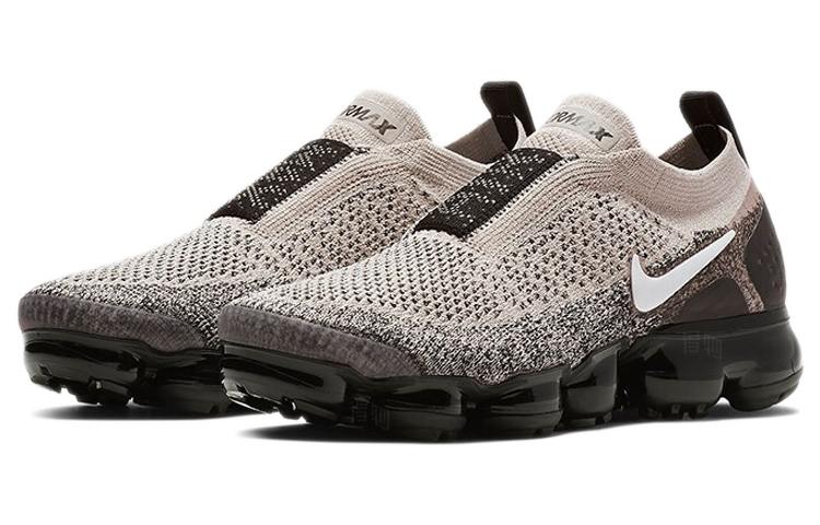 Женские кроссовки Nike VaporMax Moc 2 Moon Particle (серо-черные) — Серыйчёрный — фото 2