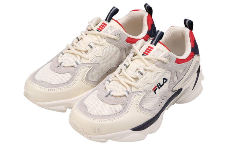 Унисекс кроссовки Fila Skipper (бело-серо-красный) — фото 2