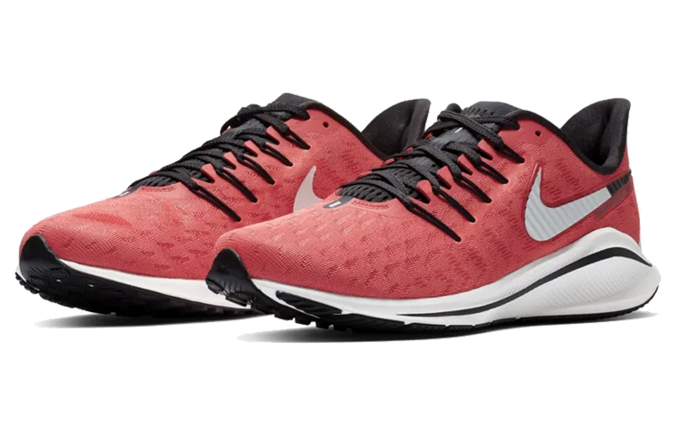 Женские кроссовки Nike Air Zoom Vomero 14 PU (оранжево-красные) — фото 3