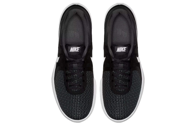 Мужские кроссовки Nike REVOLUTION 4 (черно-белые) — 黑/煤黑/白色 — фото 4