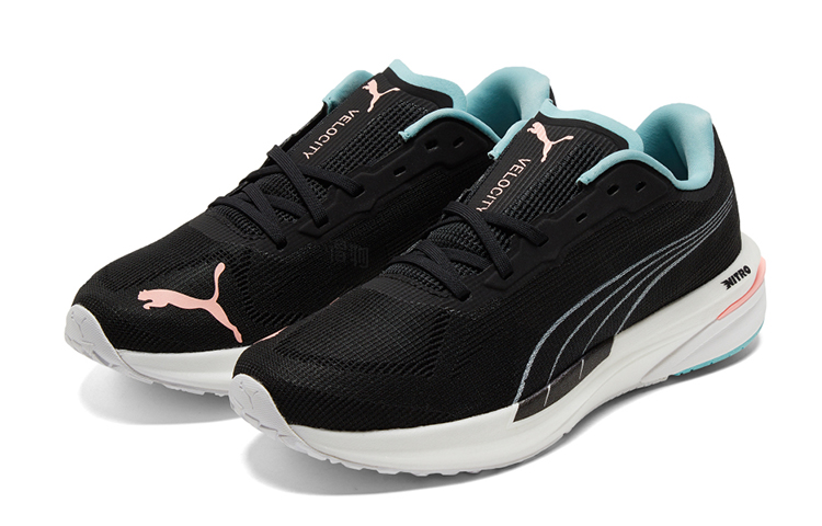 Женские кроссовки PUMA Velocity Nitro 1 (черно-бело-синие) — фото 3