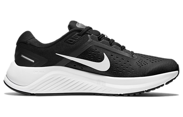 Женские кроссовки Nike Zoom Structure 23 (черно-белые) — Чёрныйбелый — фото 2