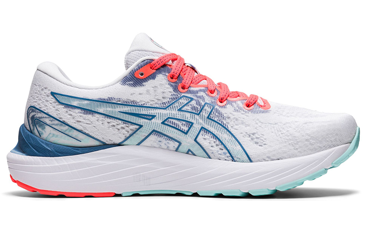 Женские кроссовки ASICS (бело-синие) — фото 2