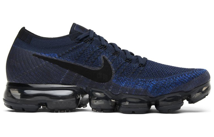Мужские кроссовки Nike VaporMax Flyknit 2 (синие) — 午夜蓝/黑 — фото 2