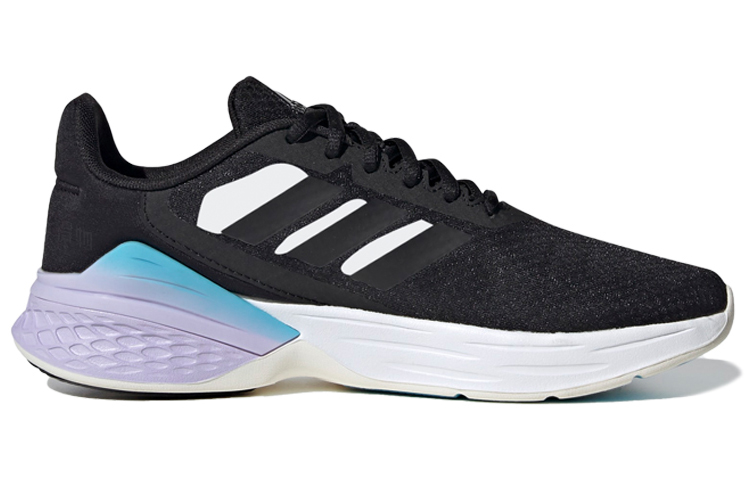 Женские кроссовки adidas Response SR (черно-сине-фиолетовые) — фото 2