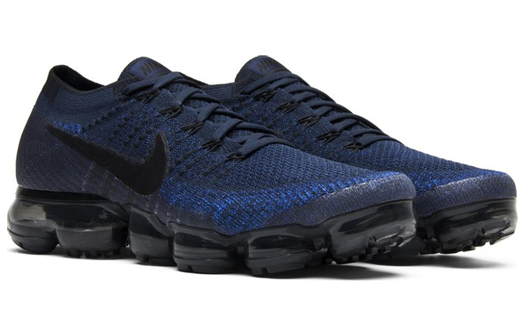 Мужские кроссовки Nike VaporMax Flyknit 2 (синие) — 午夜蓝/黑 — фото 3
