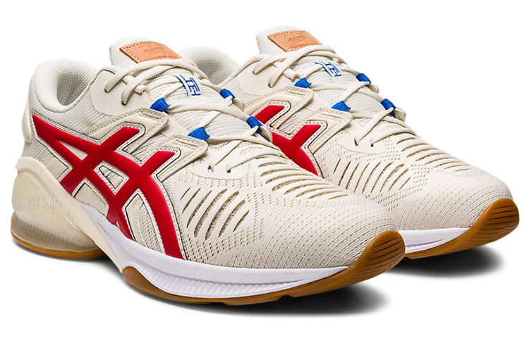 Мужские кроссовки ASICS Gel-Quantum Infinity Jin (бежево-красные) — Бежевыйбелый / красный — фото 3