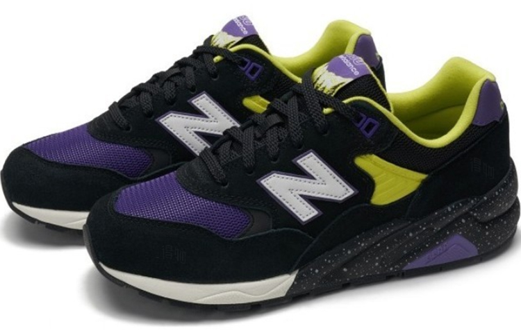 кроссовки New Balance New Balance NB 580 (черно-фиолетовый) — фото 2