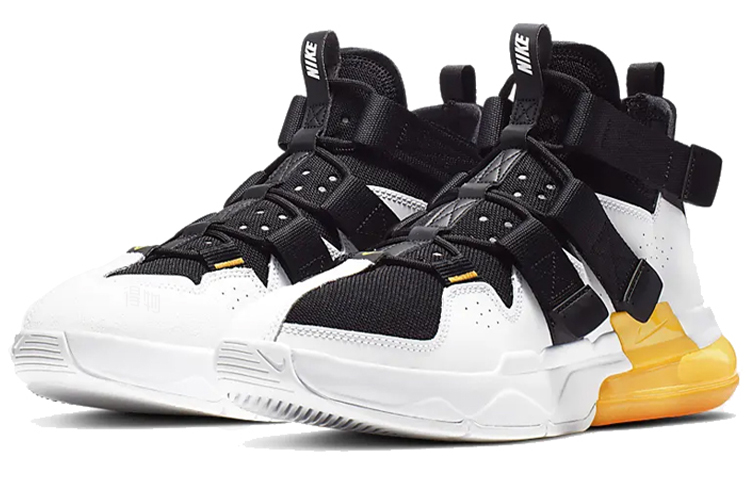 Мужские кроссовки Nike Air Edge 270 (бело-черно-желтые) — фото 3