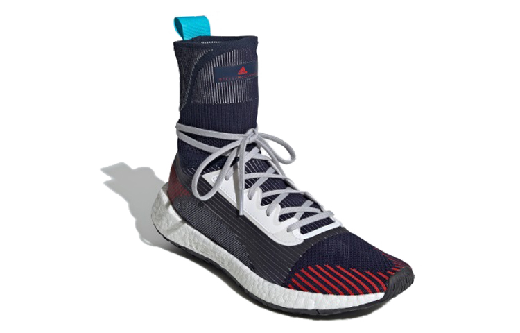 Женские кроссовки adidas PulseBOOST (серо-красные) — Серый / красный — фото 2