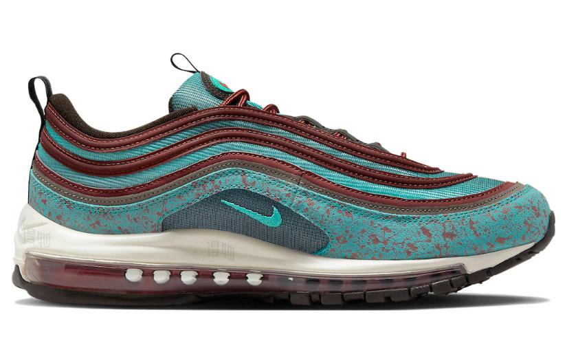 Мужские кроссовки Nike Nike Air Max 97 "Oxidized Bullet" Prm (синий / бурый) — фото 3
