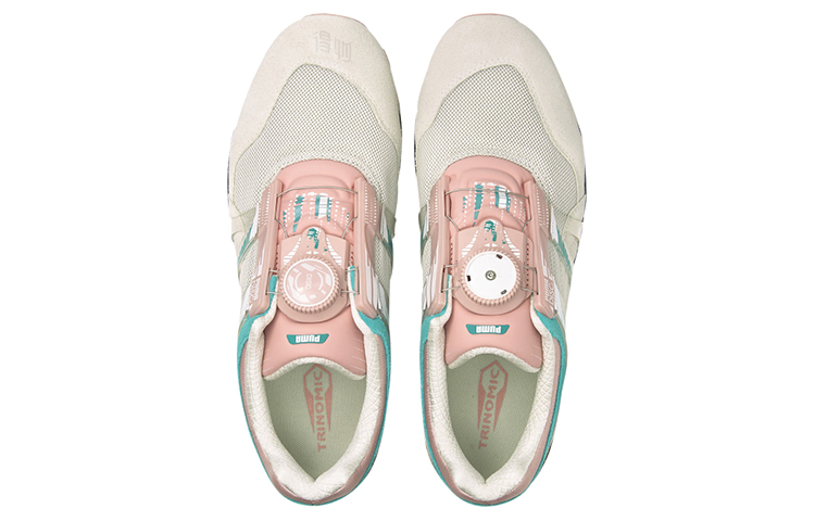 Женские кроссовки PUMA (бежево-розовые) — фото 4