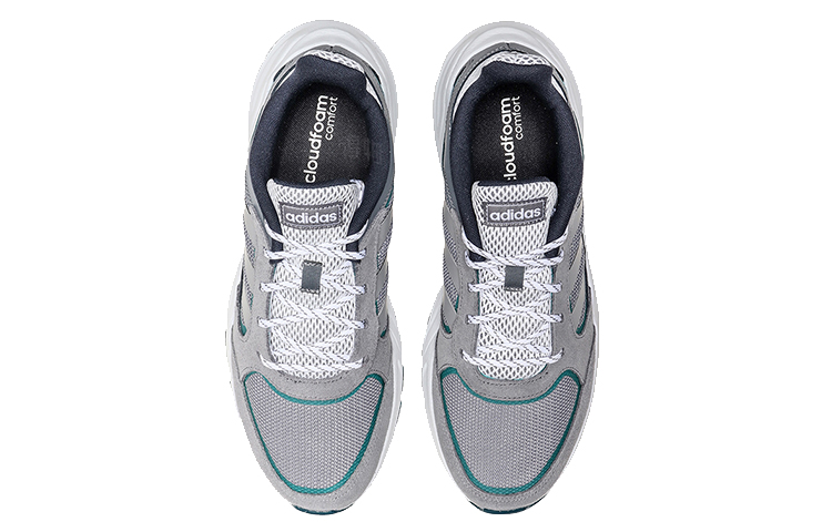 Мужские кроссовки adidas neo 90S VALASION (серо-бело-зеленые) — фото 4