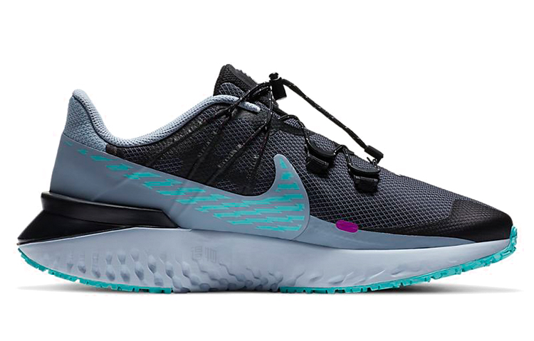 Женские кроссовки Nike Legend React 3 Shield (черно-синие) — фото 2