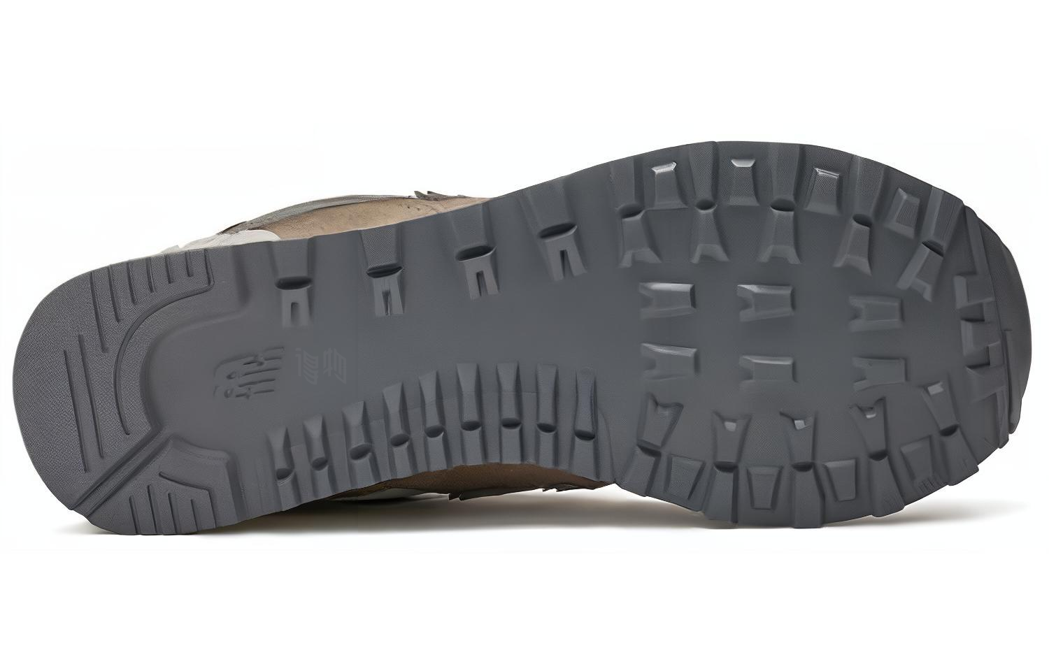 Женские кроссовки New Balance 574 (какиe) — Тёмно-серый — фото 5