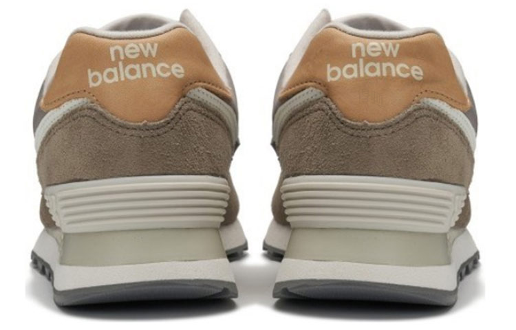 Женские кроссовки New Balance 574 (какиe) — Тёмно-серый — фото 4