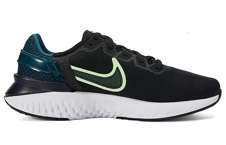 Мужские кроссовки Nike Legend React 3 (черный / зеленый) — Чёрный / зелёный — фото 2