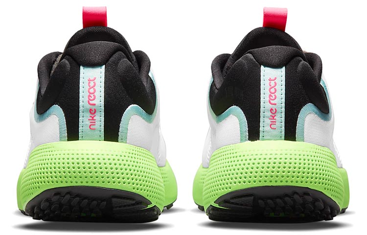 Женские кроссовки Nike React Escape Run 1 (бело-зелено-черные) — Белый / зелёный / чёрный — фото 5