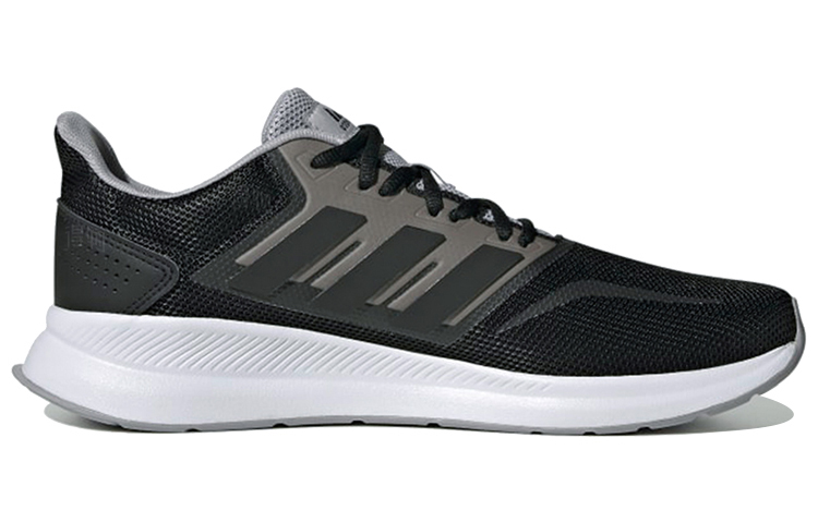 Мужские кроссовки adidas Runfalcon 1.0 (черно-серо-белые) — Чёрный / серый / белый — фото 2