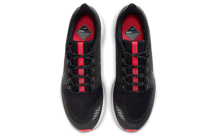 Мужские кроссовки Nike Pegasus 36 Shield 36 (черный / белый / красный) — Чёрный / белый / красный — фото 4