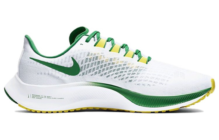 Кроссовки Nike Pegasus 37 Oregon (зелено-белые) — Зелёныйбелый — фото 2