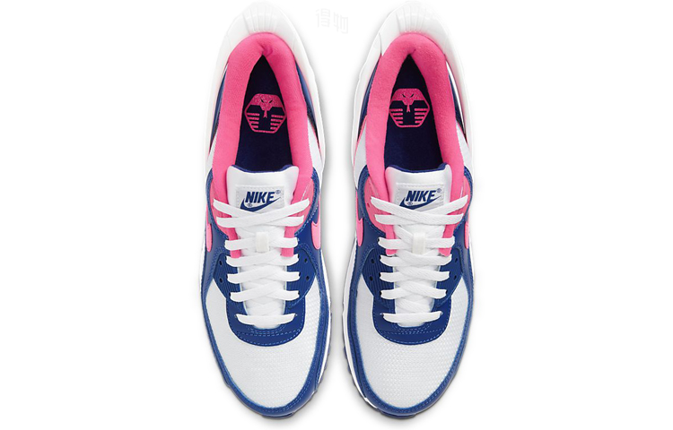 Мужские кроссовки Nike Air Max 90 FlyEase (сине-розовые) — фото 4