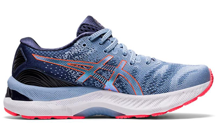 Женские кроссовки ASICS GEL-Nimbus 23 (серо-голубые) — 雾霾蓝 — фото 2