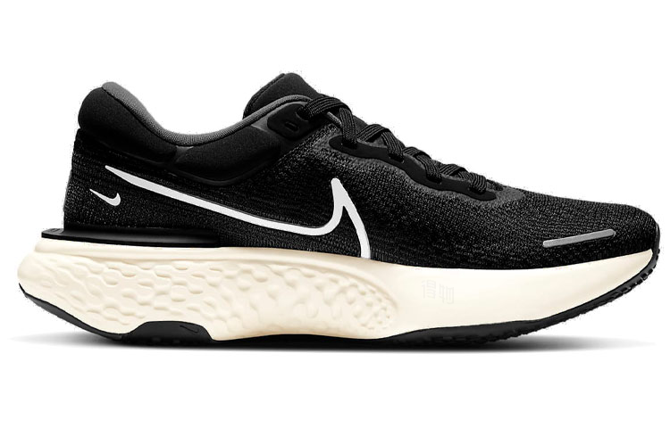 Мужские кроссовки Nike Invincible Run 1 Flyknit (черно-белые) — Чёрный / белый — фото 2