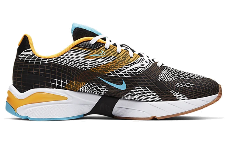 Кроссовки Nike Ghoswift (черно-бело-оранжевый) — фото 2