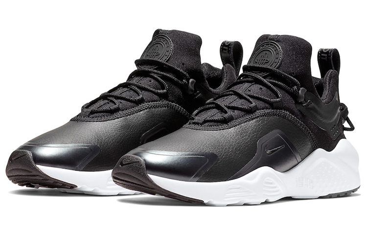 Женские кроссовки Nike Air Huarache (черно-белые) — Чёрныйбелый — фото 3