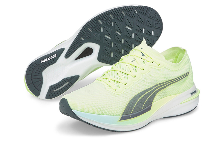 Мужские кроссовки PUMA Deviate NITRO (флуоресцентно-зеленые) — фото 5