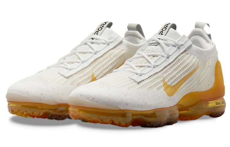 Мужские кроссовки Nike VaporMax 2021 (бежевый / желтый) — Бежевый / жёлтый — фото 3