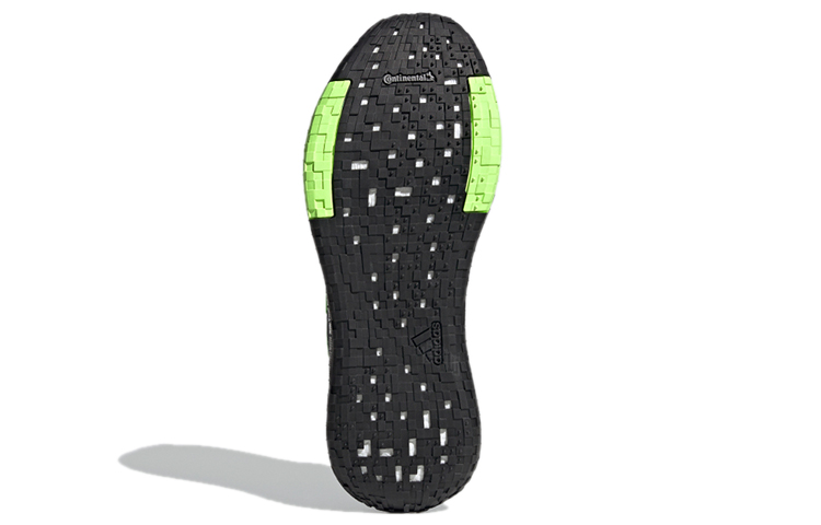 Мужские кроссовки adidas PulseBOOST (черно-зеленые) — Чёрный / зелёный — фото 6