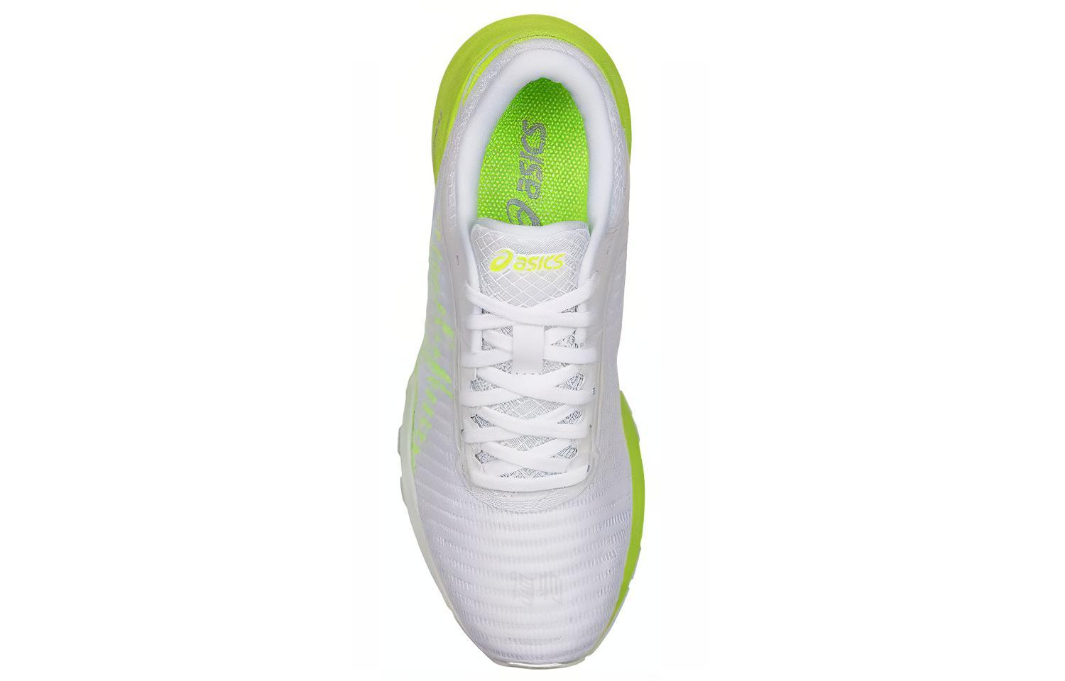 Женские кроссовки ASICS Dynaflyte 2 (бело-желтые) — Белый / жёлтый — фото 3