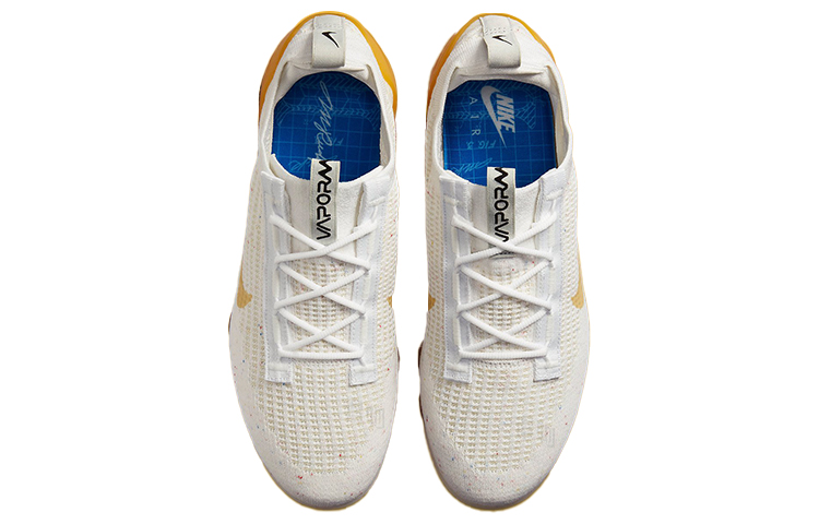 Мужские кроссовки Nike VaporMax 2021 (бежевый / желтый) — Бежевый / жёлтый — фото 4
