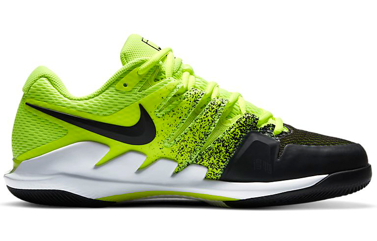Мужские кроссовки Nike Vapor X AirZoom (черно-бело-зеленые) — фото 2