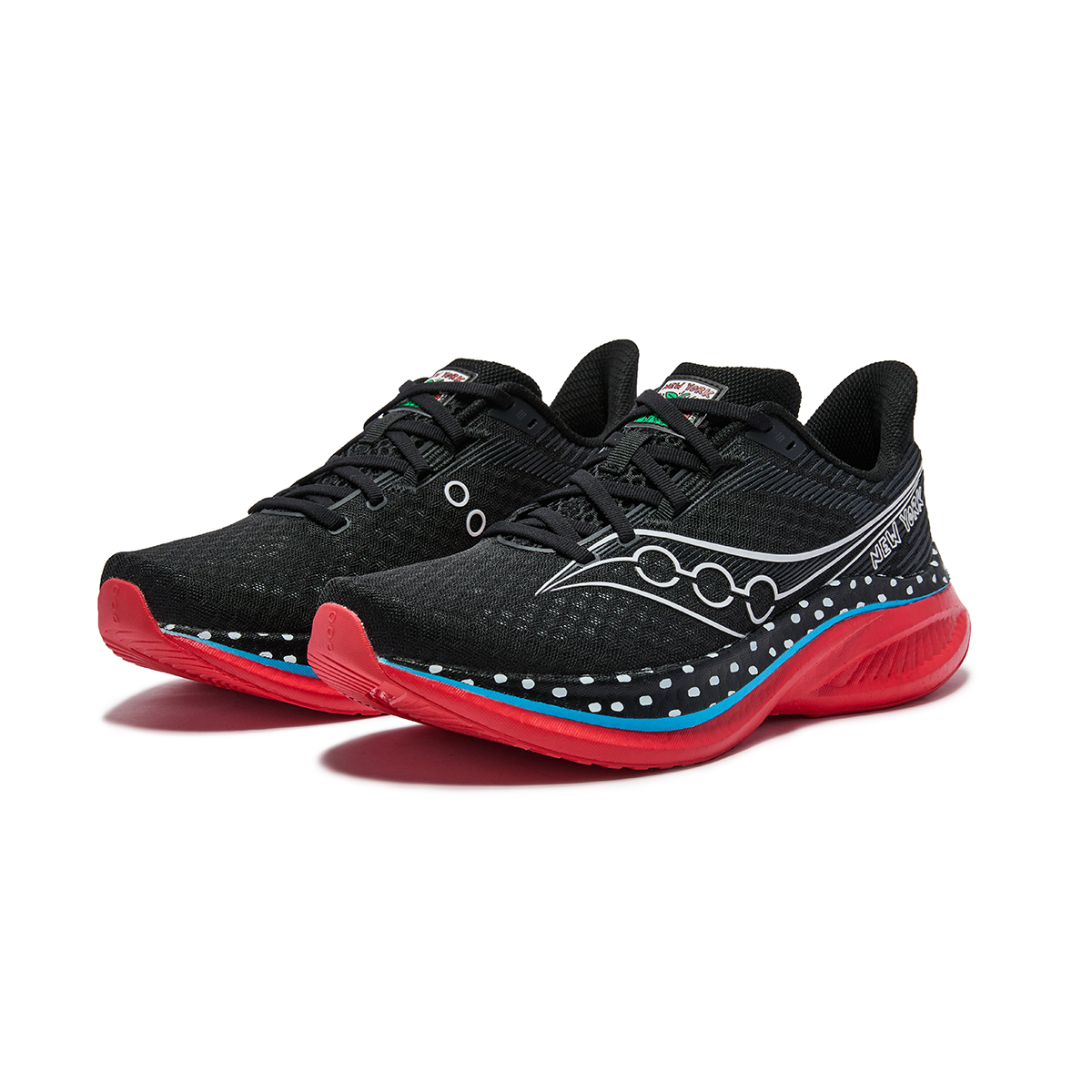 Мужские кроссовки Saucony x Keith Haring Endorphin Speed 5 NYC (черно-бело-красные) — Чёрныйбелыйкрасный — фото 3