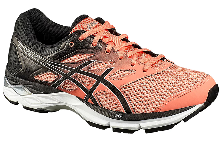 Женские кроссовки ASICS Gel-Zone 6 (оранжево-черные) — фото 3