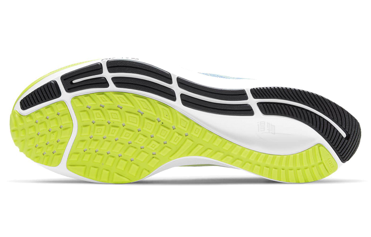 Женские кроссовки Nike Pegasus 37 (белый / синий / зеленый) — Белый / синий / зелёный — фото 6