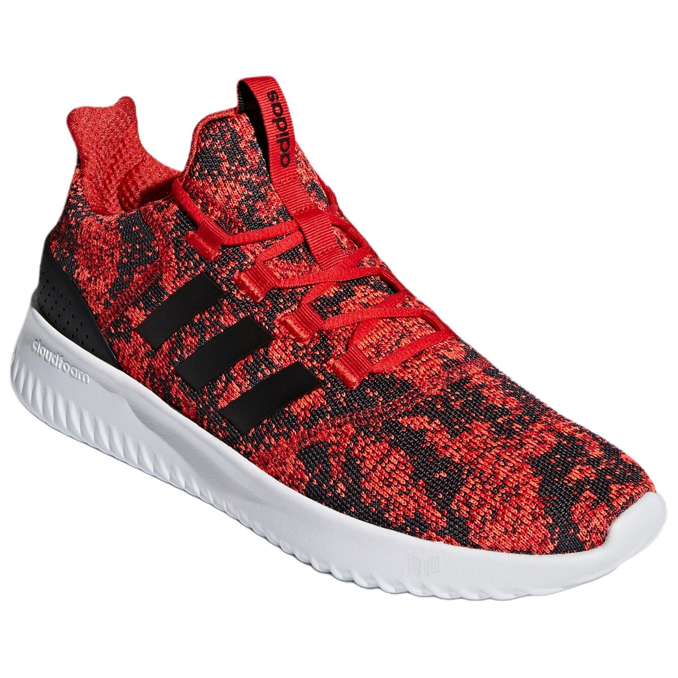 Мужские кроссовки adidas neo Cloudfoam ultimate (красные) — фото 3