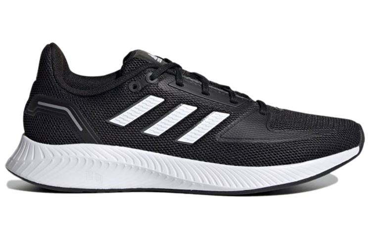 Женские кроссовки adidas neo Runfalcon 2.0 (черно-белые) — Чёрный / белый — фото 2