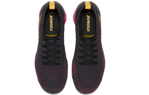 Мужские кроссовки Nike VaporMax Flyknit 2 (черно-фиолетовые) — Чёрный / фиолетовый — фото 4