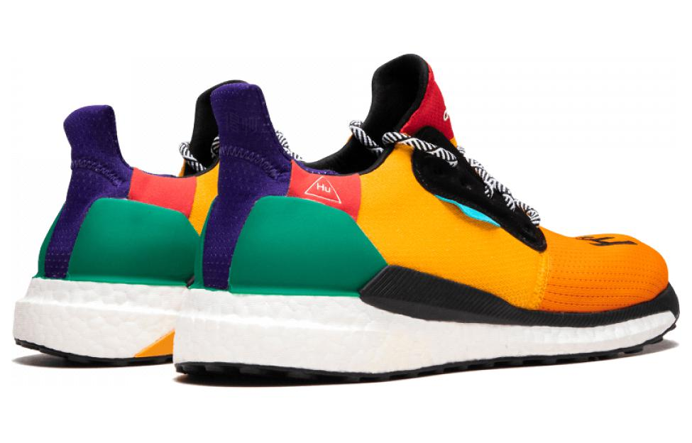 Мужские кроссовки adidas Solar Hu Glide Multi-Color (желто-красно-зеленые) — фото 4